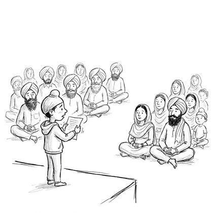 The Gurdwara Announcement