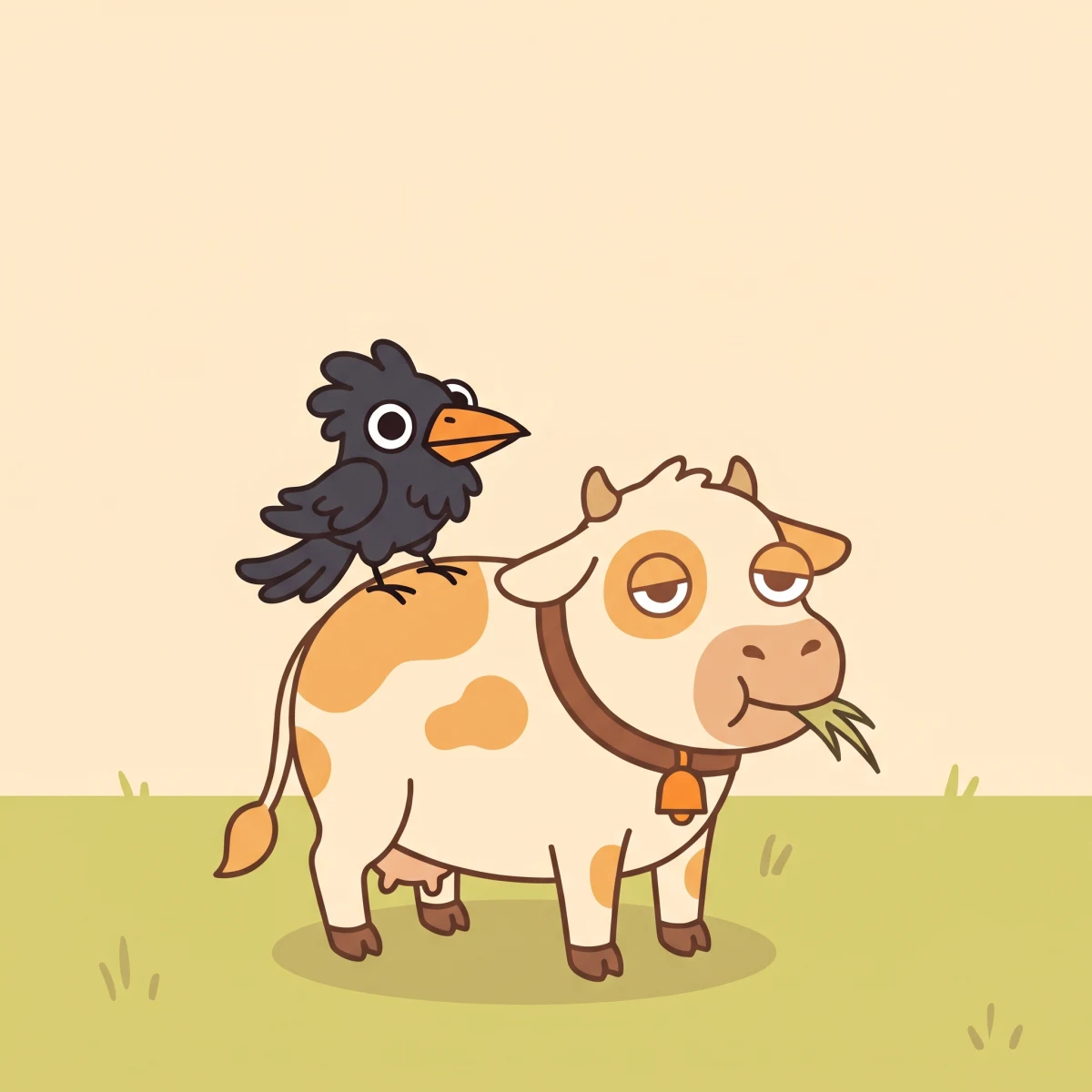 Cover art from the Cow & Crow early-reader series
